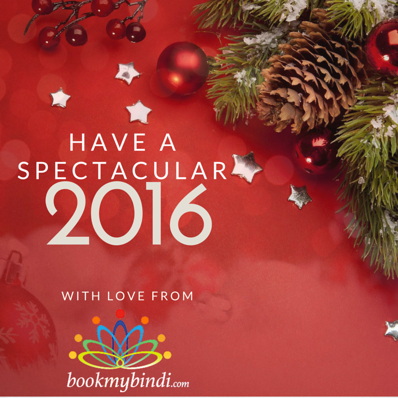 bookmybindi's tweet photo. We wish you a #HappyNewYear2016 https://t.co/dvvs3IYWNo