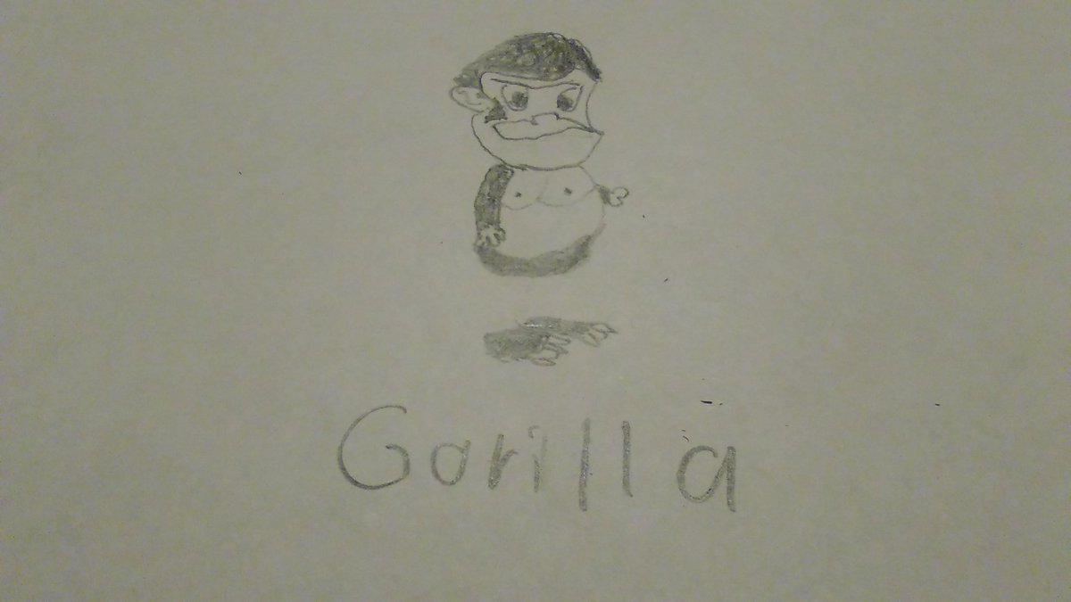 NIGHTZXD's tweet photo. Nightxd#1 looks totally the same as gorilla!! https://t.co/UZoVz3rFWG