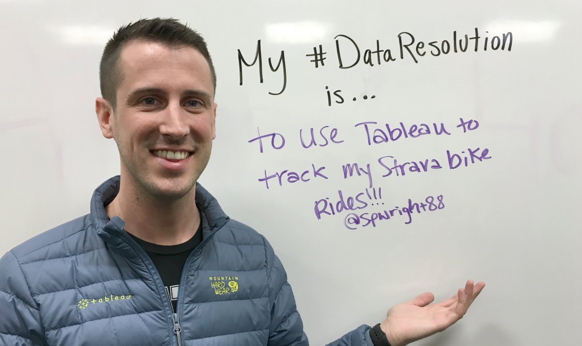 TableauCareers's tweet image. &quot;To use Tableau to track my @Strava bike rides&quot; @spwright88 #DataResolution
