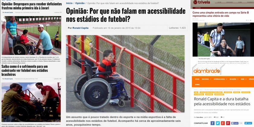 RonaldCapita's tweet photo. Fechando o ano de 2015 com chave de ouro destacando a acessibilidade nos estádios nos veículos de comunicação. 📝🙏👊❤⚽ https://t.co/k37ObejkbI
