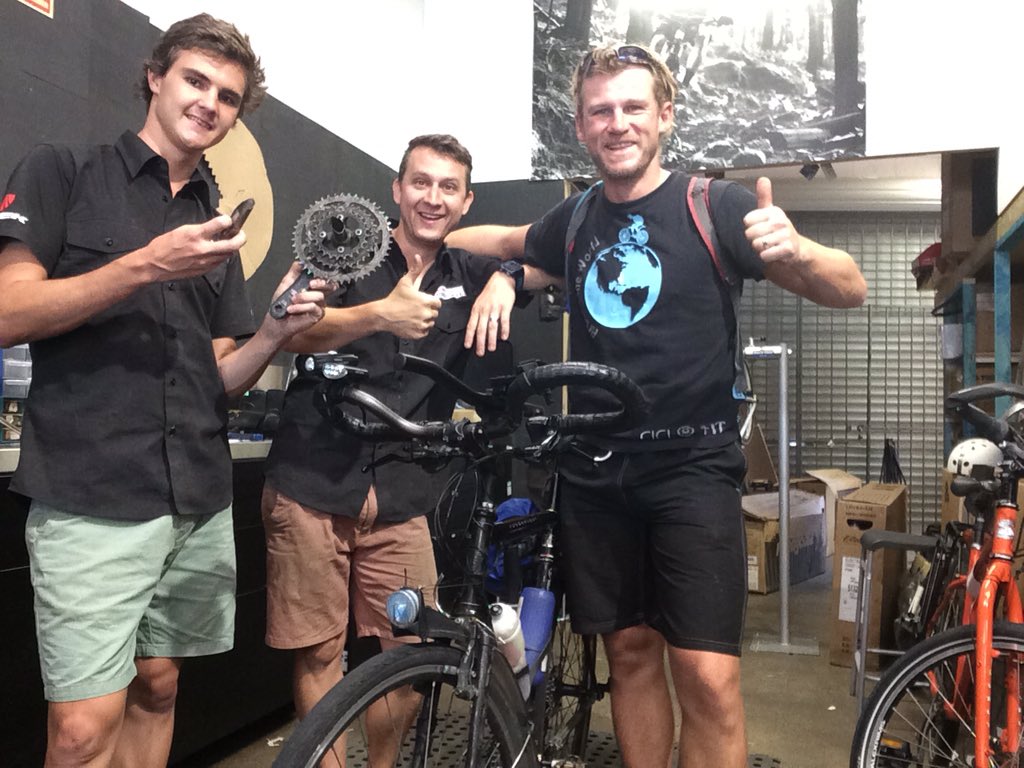 SuttonEd's tweet image. Sydney to Tamborine, Brisbane in 6 days. Massive thanks #Southtweedcycles and #stormcycles, my emergency mechanics