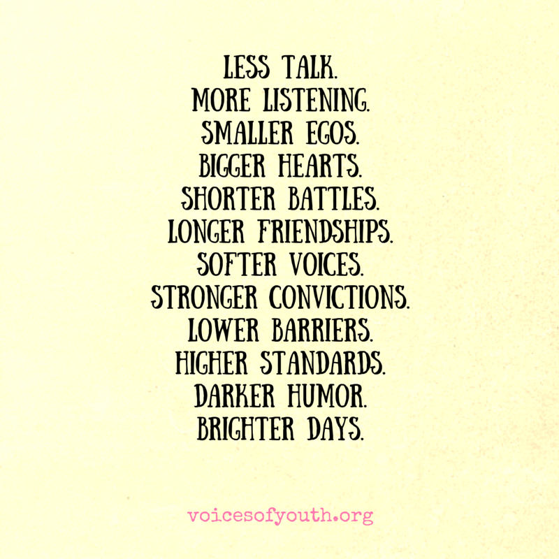 UNICEF's tweet photo. What we all need in the coming year. Thanks to @voicesofyouth for sharing. https://t.co/FjAlYqXW7H