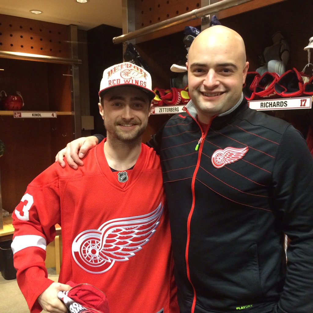 The magic man came to visit the magic man. Oh, that's Cheese, not Voldemort. #⚡#harrylikesDS #accioHermione?