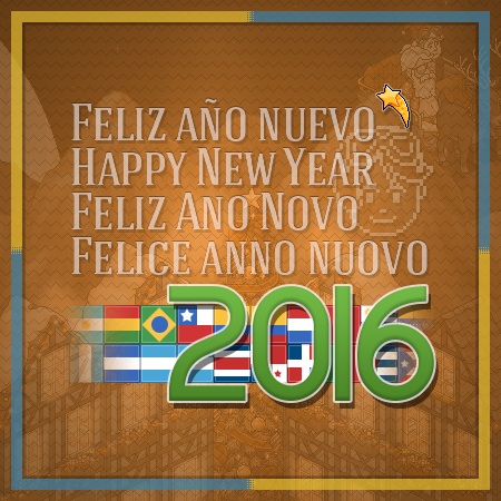 ESHabble's tweet photo. "Desde México hasta el Estrecho de Magallanes", para nuestra gente latina también hay ¡¡#Feliz2016!! ¡¡Éxitos!! 🎆🎉🎇🌠 https://t.co/6fUq2P1UJ1