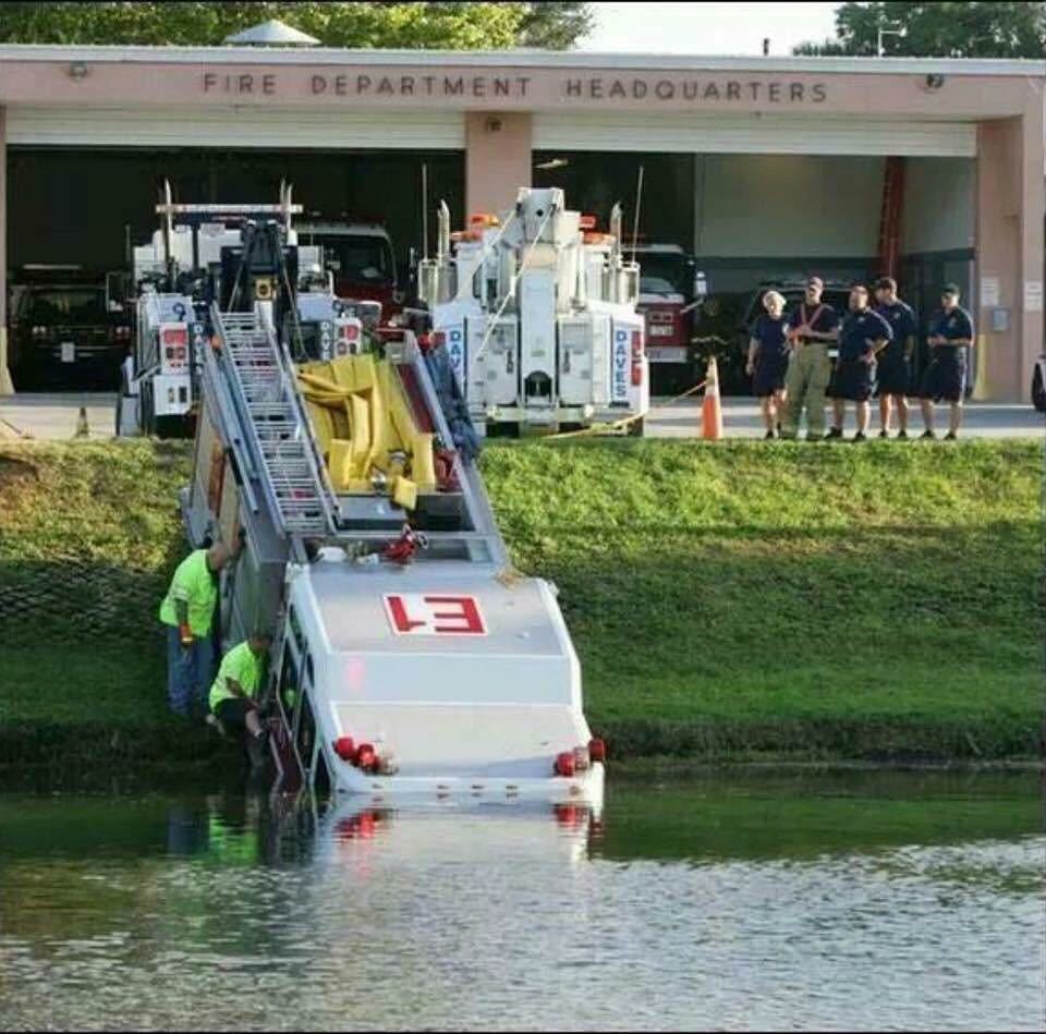 AFireStation's tweet photo. Found this cool photo, not mine Here we see a rarely witnessed gathering of wild firetrucks around a rural water ho… https://t.co/k94KBxhdLj