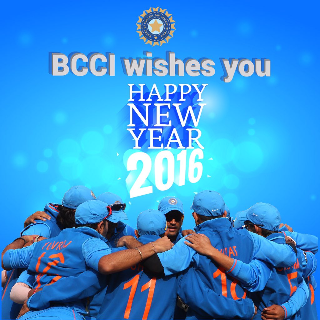 BCCI wishes you all a very Happy New Year 2016