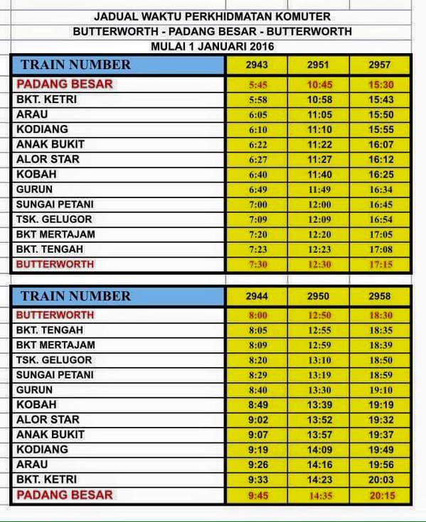 Harga Tiket Ktm Terkini / Ktm Komuter Timetable Time Schedule In