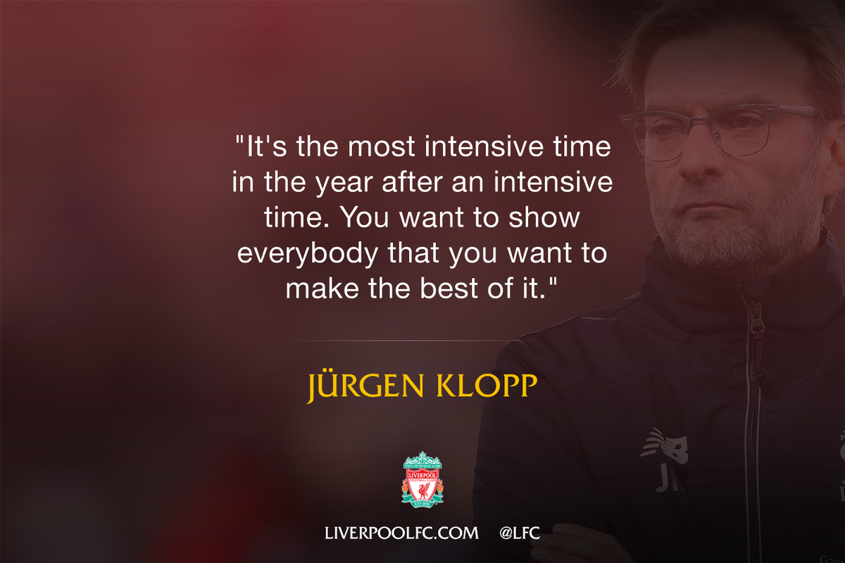 LFC's tweet photo. The boss explains how #LFC will approach a pivotal run of fixtures throughout January: https://t.co/uPnibpmN9I https://t.co/ULBuB2KV6B
