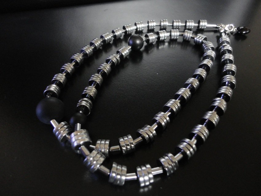 YScreations's tweet photo. Intention..... #Hematite #Onyx #Power #Woman #Necklace That is help my intention..:) #Yscreations #9thWaveJapan https://t.co/maiIws3RVA