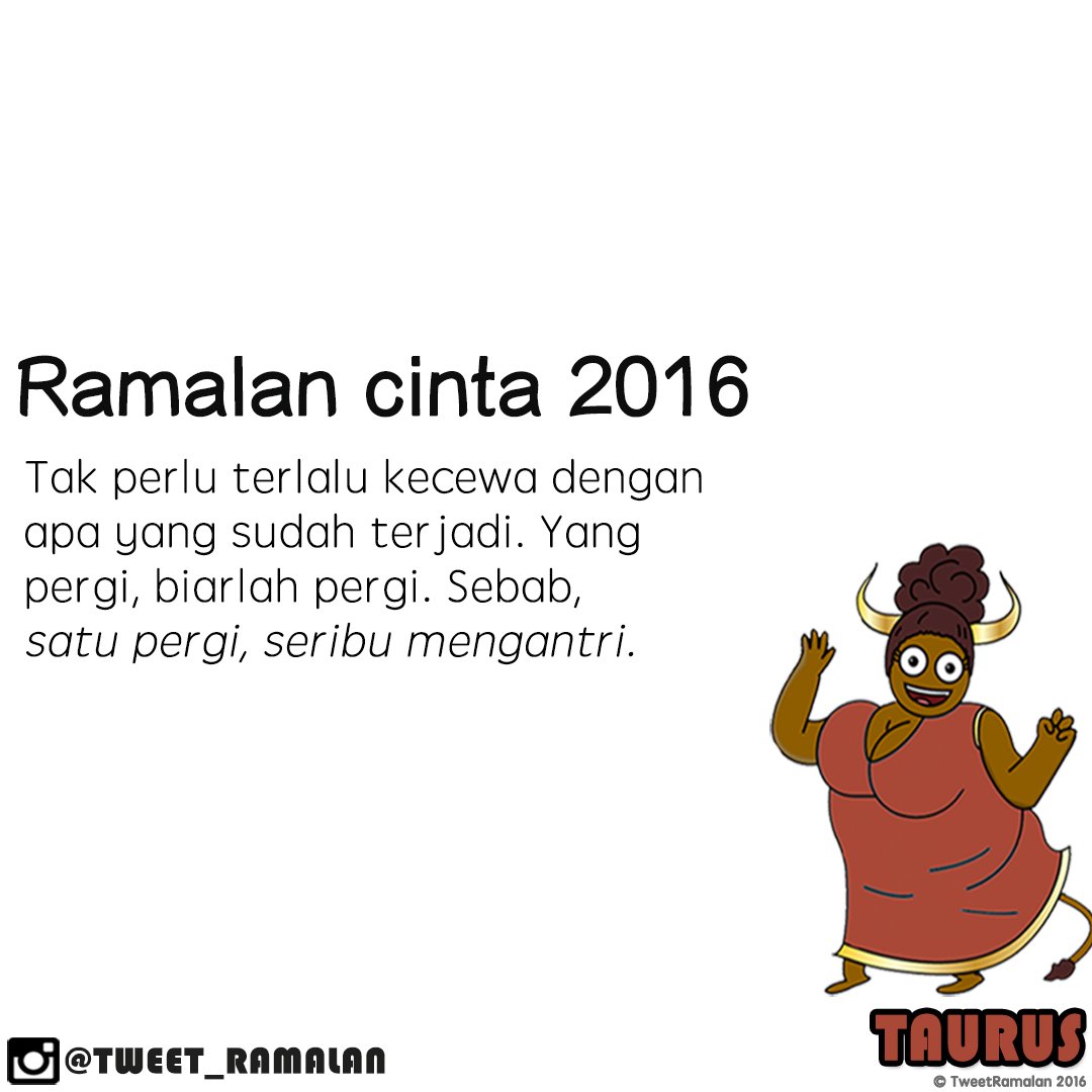 Footballe's tweet photo. Ramalan cinta Taurus 2016. #tweetramalan #instagram https://t.co/1hQrFc3ry1