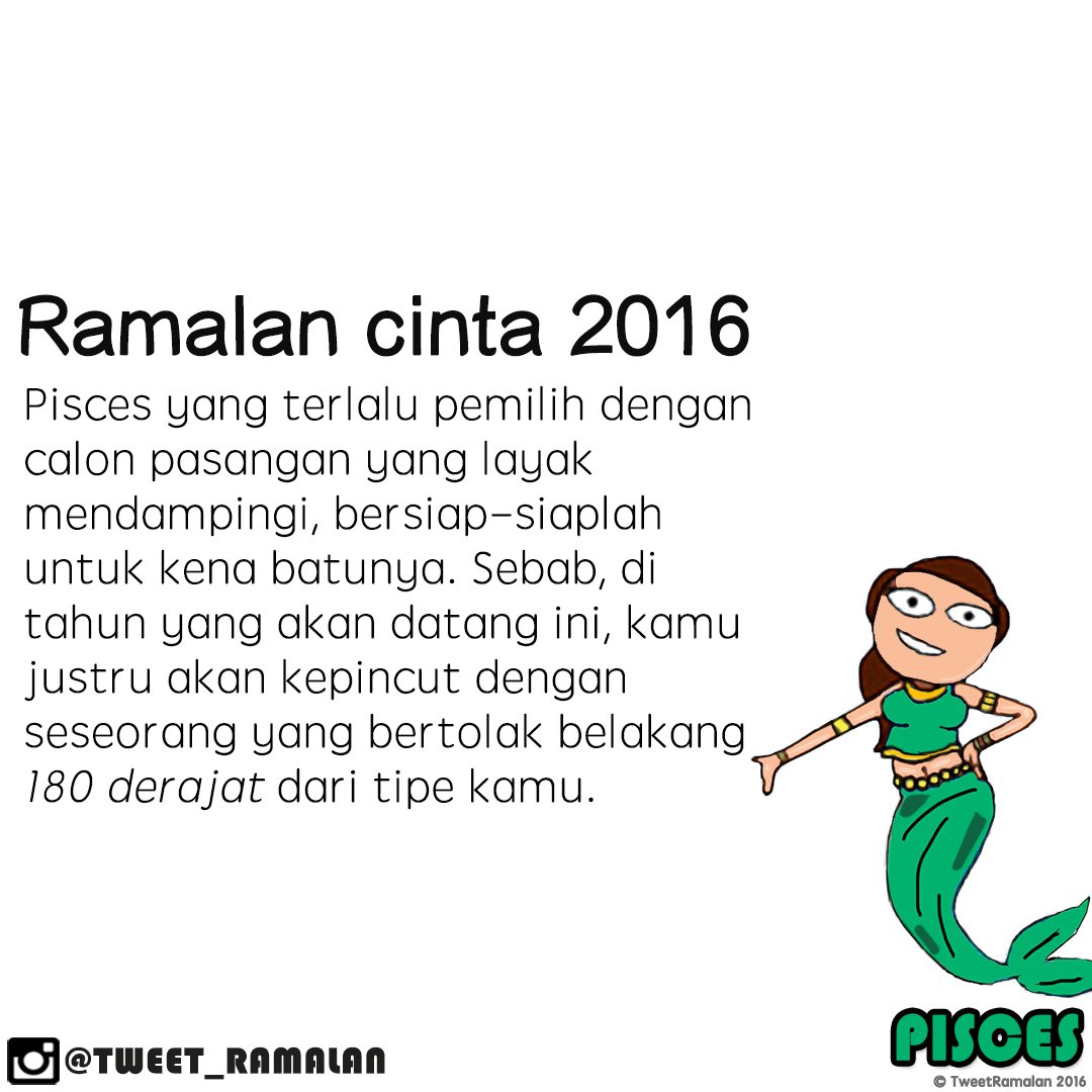 Footballe's tweet photo. Ramalan cinta Pisces 2016. #tweetramalan #instagram https://t.co/llrlm2L6pk