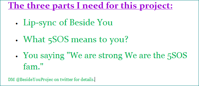 BesideYouProjec's tweet photo. This is what I need. I will soon have a place so you can send them in. https://t.co/fviOaDCTsC