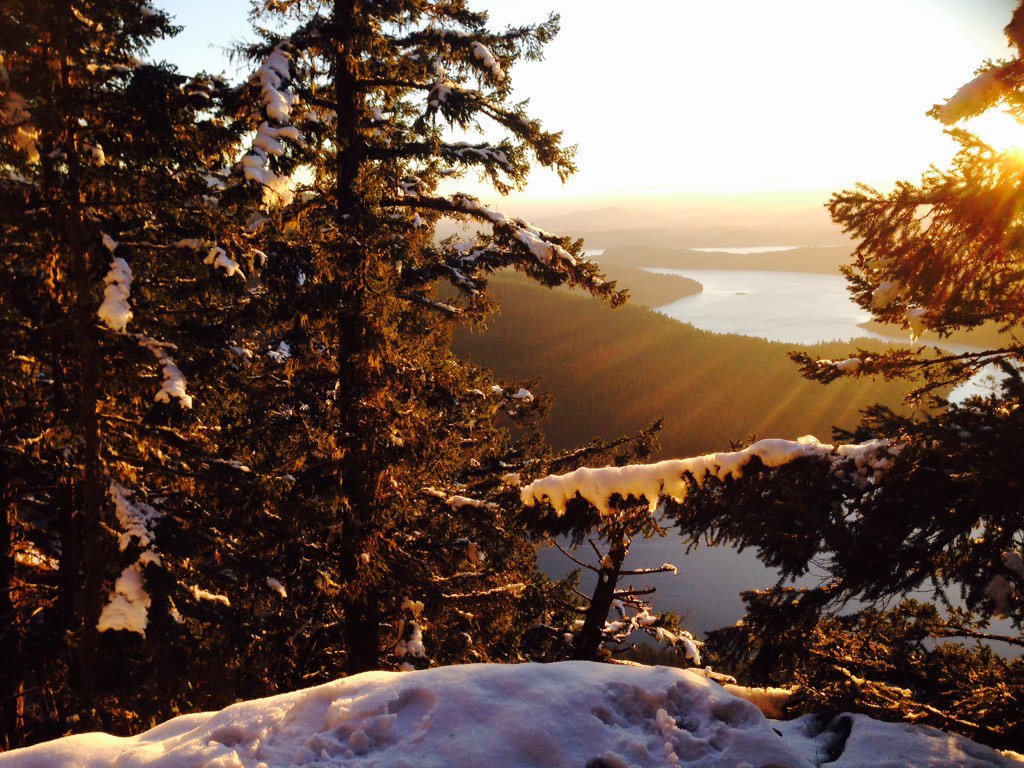 Sunset #hike in BC, #Canada. #NewYearsEve