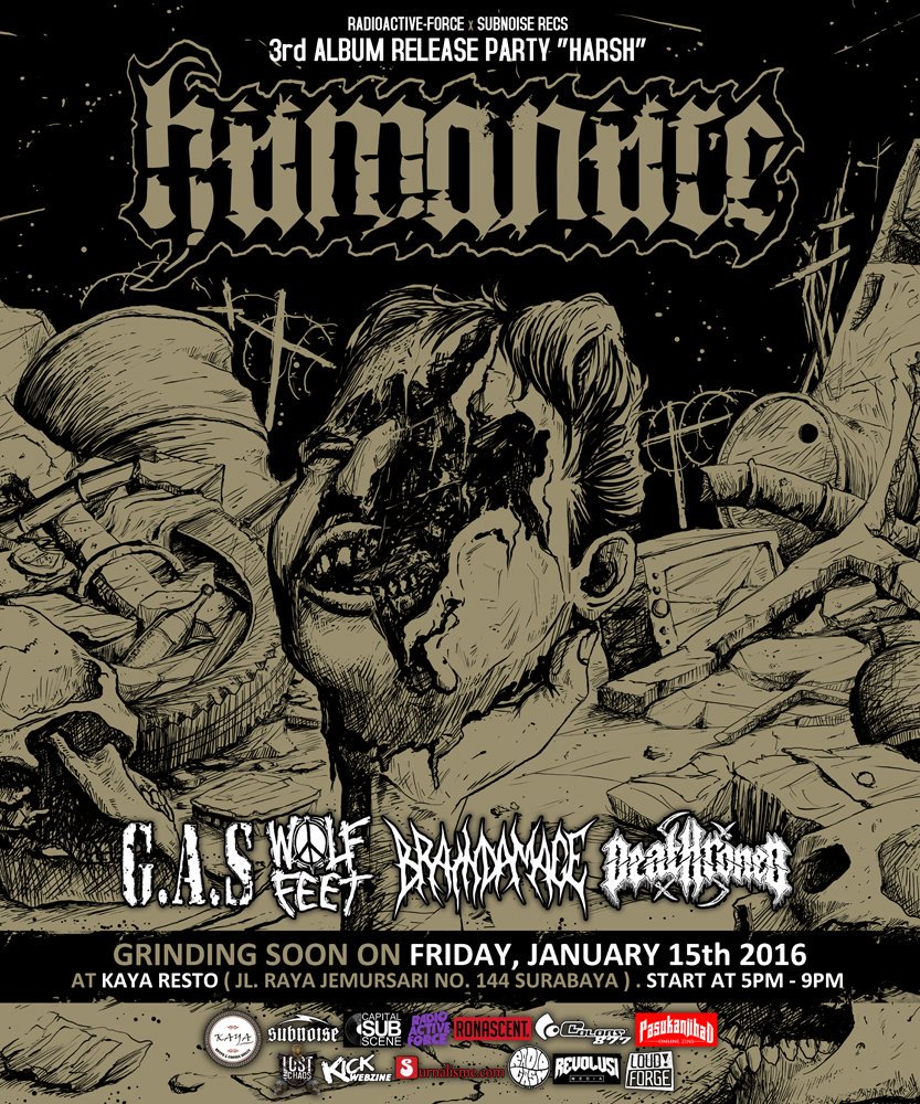 ---UPDATE FLYER I--- DON'T MISS IT GRINDER!!! HTM 15K (ticket only) or 50K (ticket+CD Harsh), SEE YOU ALL!!!!