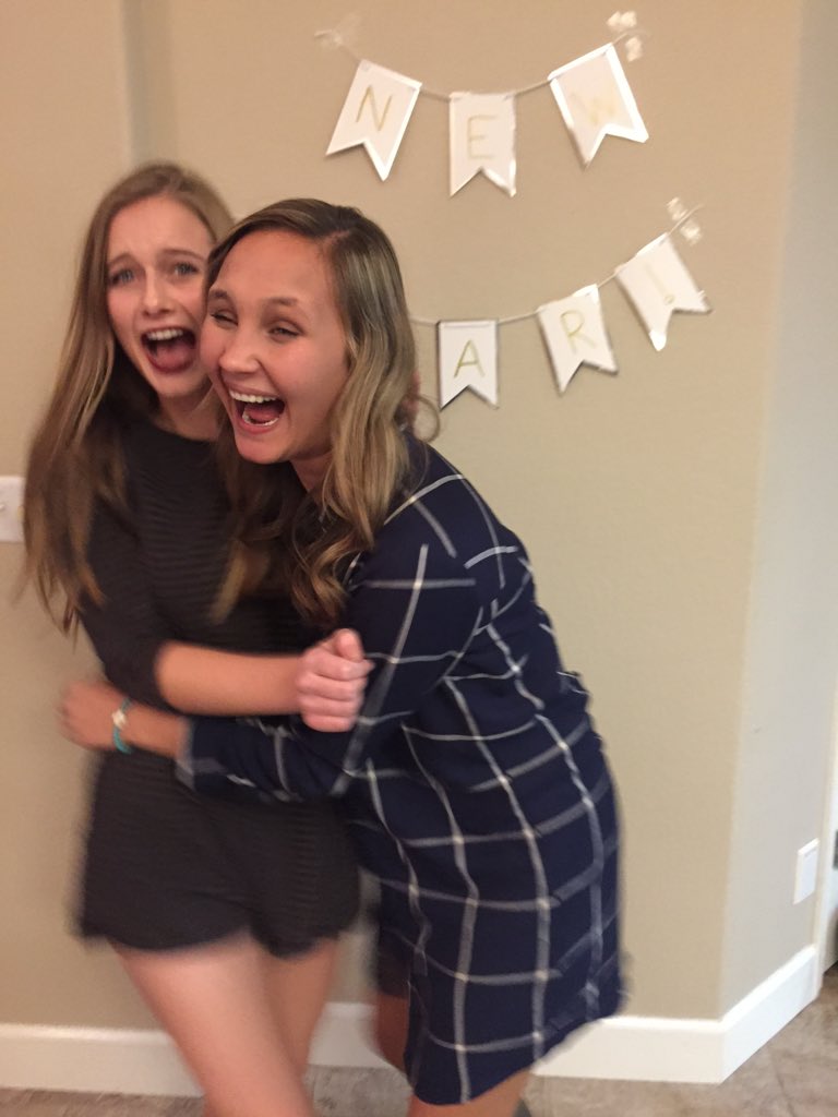 MashaCunningham's tweet photo. We couldn't take a picture because we couldn't stop laughing 😂 #almost2016 https://t.co/bxD3IY9a3A