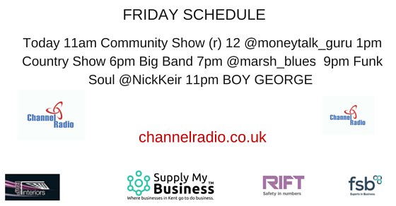 ChannelRadioUK's tweet photo. For your enjoyment, our shows today on https://t.co/4KaJY8wzQ4 https://t.co/RMasTDuH43
