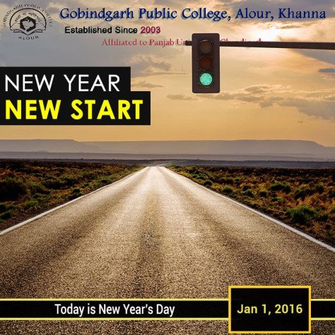 GPCCollege's tweet photo. New Year's Day is observed on January 1, the first day of the year.
#HappyNewYear #GPC #Alour https://t.co/y5syUTdl3r