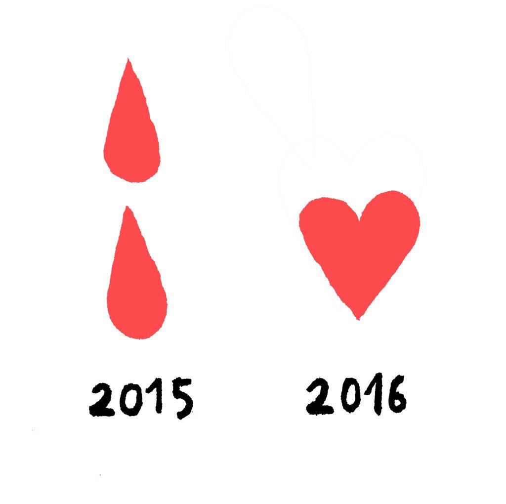 De man die hét beeld maakte voor Parijs, @jean_jullien, heeft voor het nieuwe jaar ook iets sterks gemaakt: