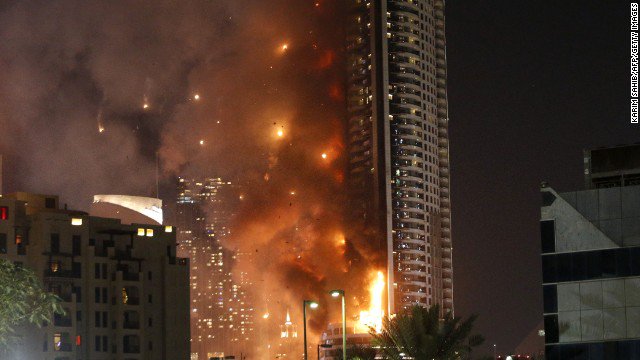 CNN's tweet photo. Stuck on the 48th floor: Photographer's close shave in Dubai hotel blaze https://t.co/W1Z3zYRpXb https://t.co/dAsYZBAf57