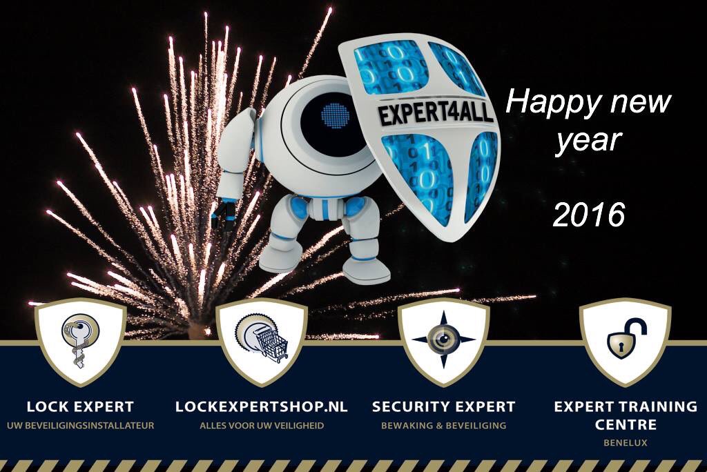 LockExpertNL's tweet photo. Wij wensen een ieder een geweldig, veilig, gezond en succesvol 2016 toe https://t.co/RkW4D3orUZ