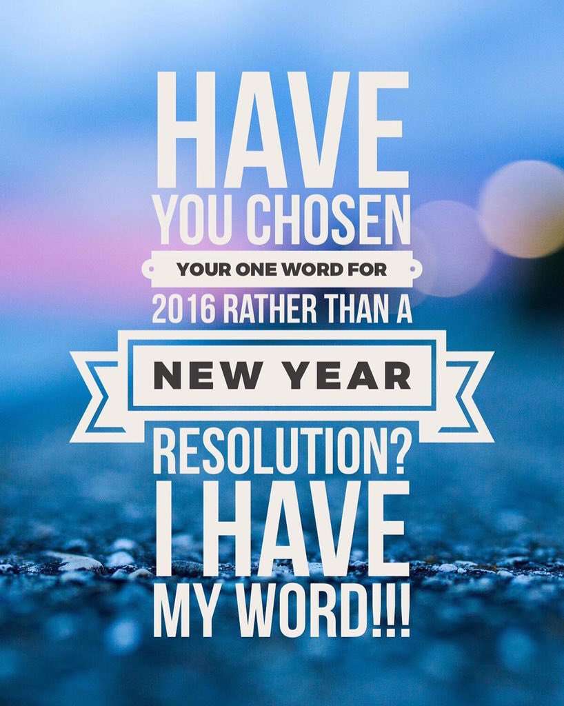 AbGreer's tweet photo. My #oneword2015 was ENJOY My #oneword2016 is BALANCE #oneword https://t.co/kMVMetfslg