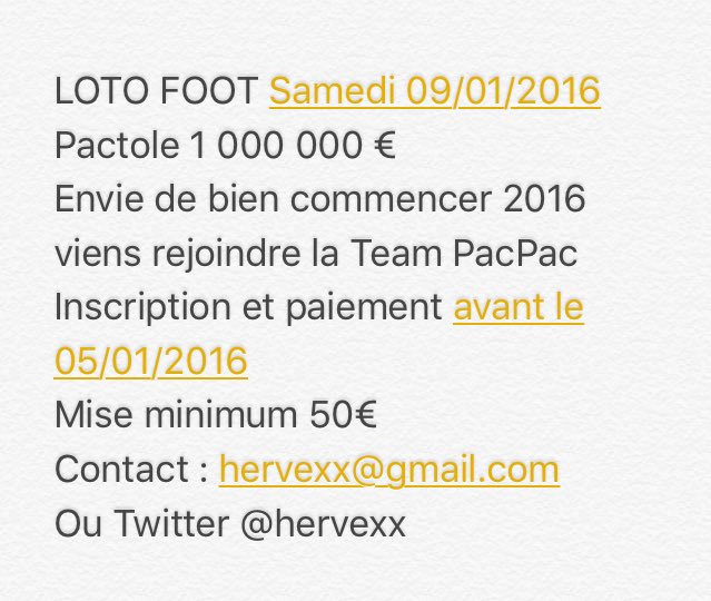 Hervexx's tweet image. Envie de bien commencer #2016 #TeamParieur #lotofoot
