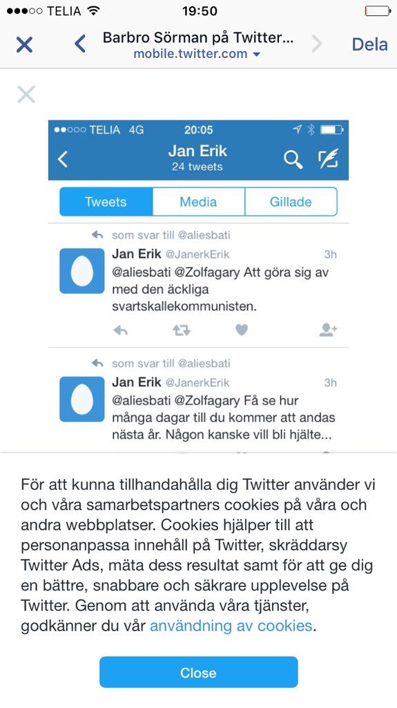 kladdigkaka's tweet photo. Anmäl det här kontot. Sen letar vi upp vederbörande och ger honom en gruppkram. Tror det behövs. https://t.co/052SfhGbYB