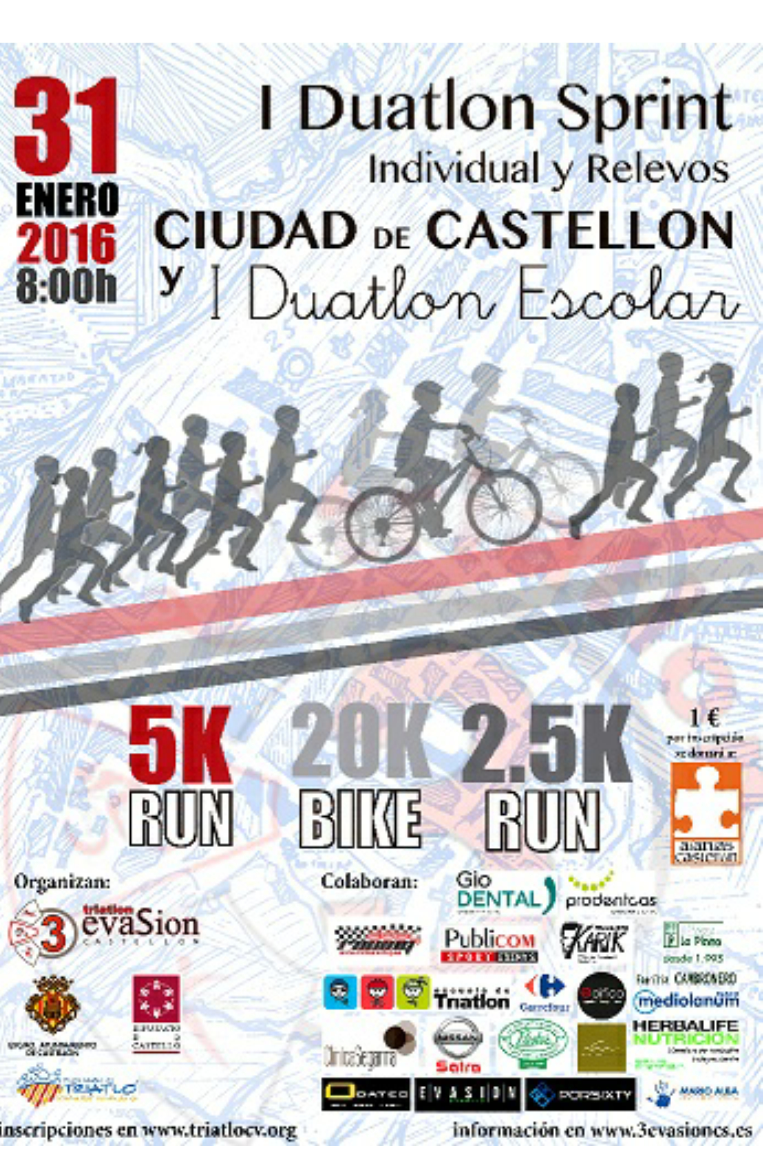 TriatloCV's tweet photo. Duatlón Sprint de #castello el 31 de enero https://t.co/GqHf9ovlkD https://t.co/5z54BTN1EW