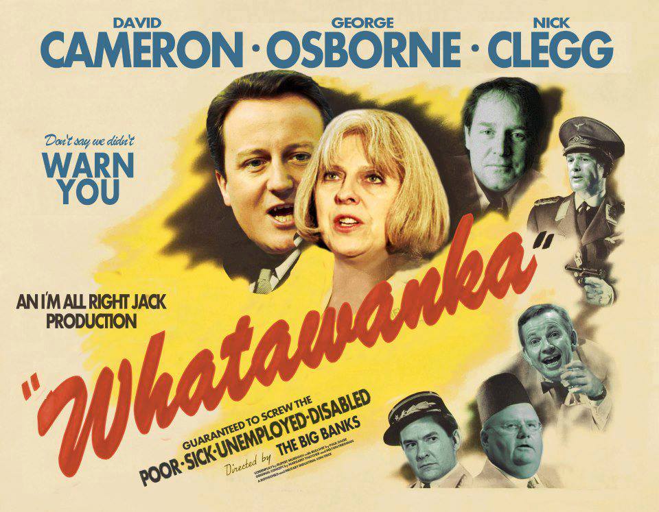 TigerTaggart's tweet photo. #DavidCameron, #TheresaMay & #GeorgeOsborne star in the remake of #Casablanca. #GreatBritishFilms https://t.co/SiG4NdD00N