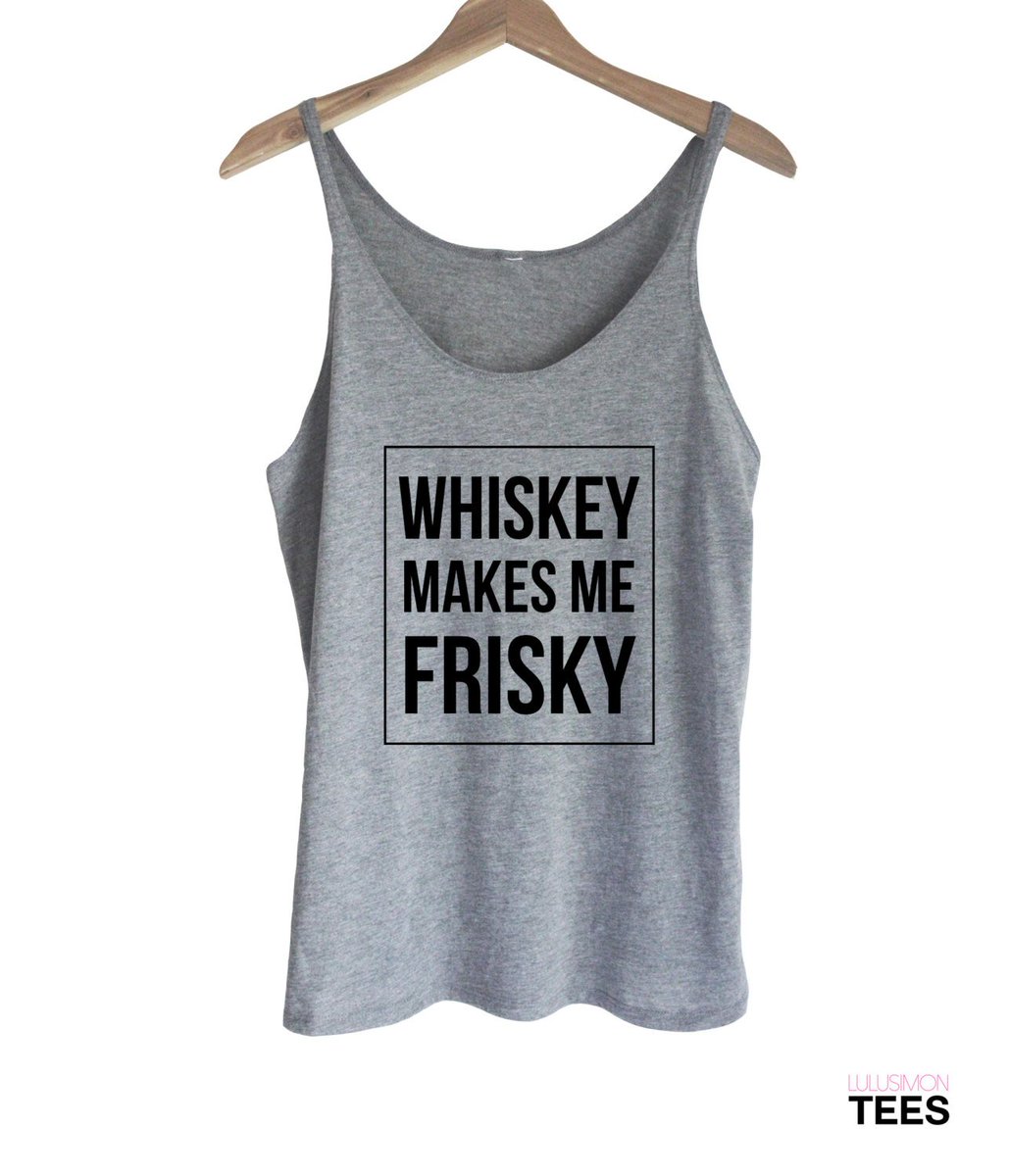 lulusimonSTUDIO's tweet photo. HOLIDAY SALE Whiskey Makes Me Frisky Slouchy Tank https://t.co/7TZvTyIc1c #fashion #GrayTank https://t.co/prr64ozpes