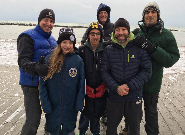 CathySalvo's tweet photo. #all ready to take the plunge#PolarBearDip https://t.co/qlRRMfcRgI