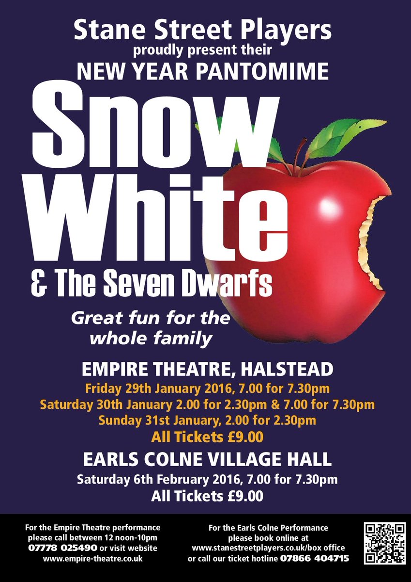 Snow White Selling out fast!! Have you got your ticket yet?