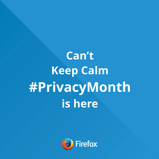 mozstudents's tweet photo. RT if you are excited for the January Privacy Month campaign.
Get involve:  https://t.co/srHm7tkmks https://t.co/xeFYIke0Tb