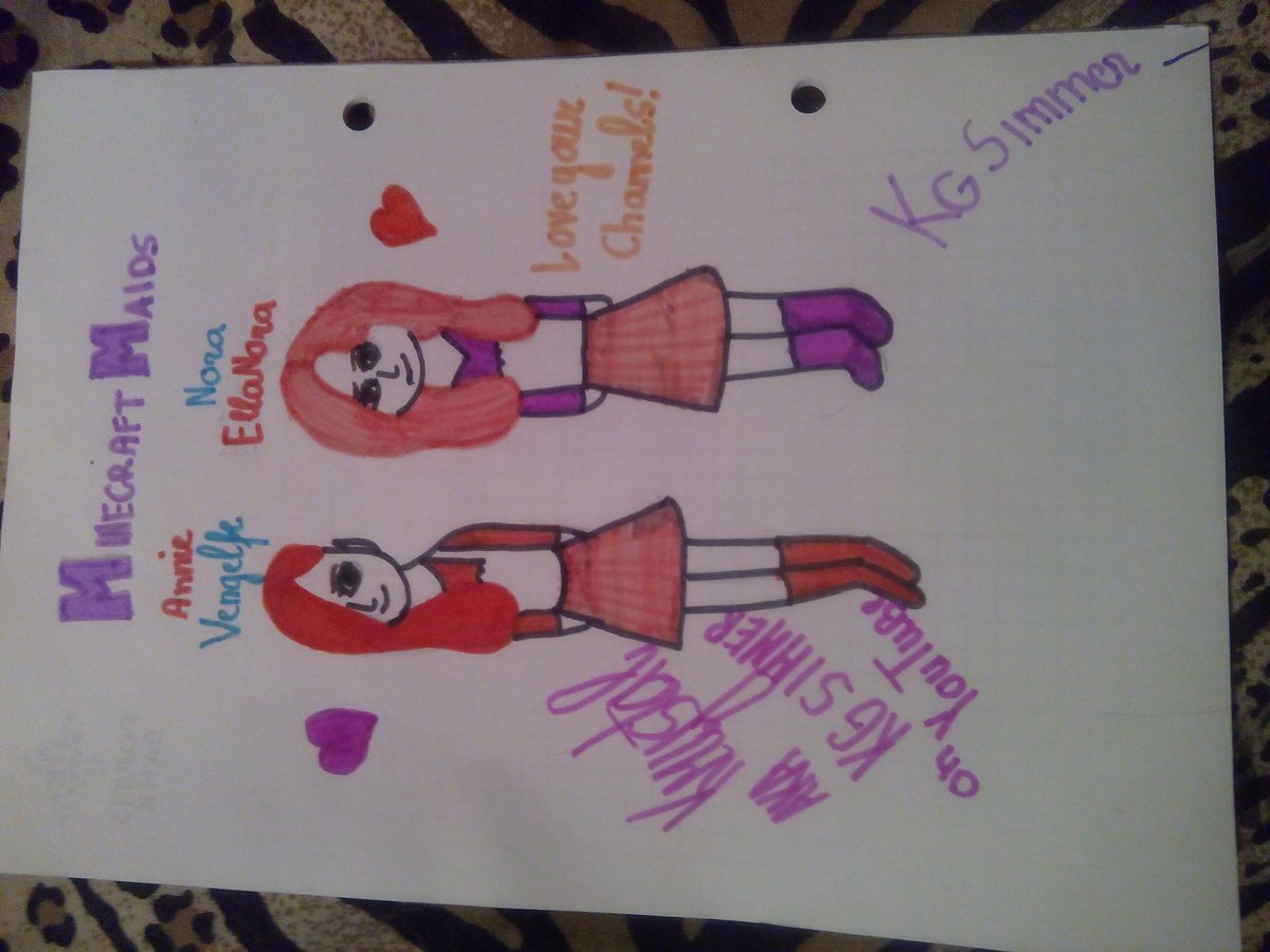 KGpony's tweet photo. Made this for @Vengelfe and @ElleanoraMC #MinecraftMaids https://t.co/EnHpBpfxdj