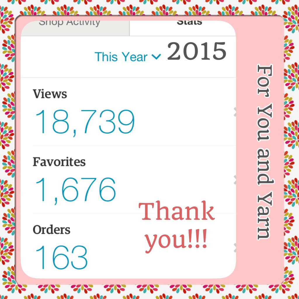 herdofhills's tweet photo. #thankyou for making #2015 a great #success in my #etsyshop #foryouandyarn #handmade #knit #crochet #thankful 🎉😉 https://t.co/QAcPbVdJBG