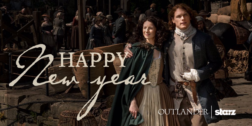 Outlander_STARZ's tweet photo. Time flies when you're time traveling. May 2016 be everything you hope for and more. #HappyNewYear #Outlander https://t.co/sR7KoBIVeg