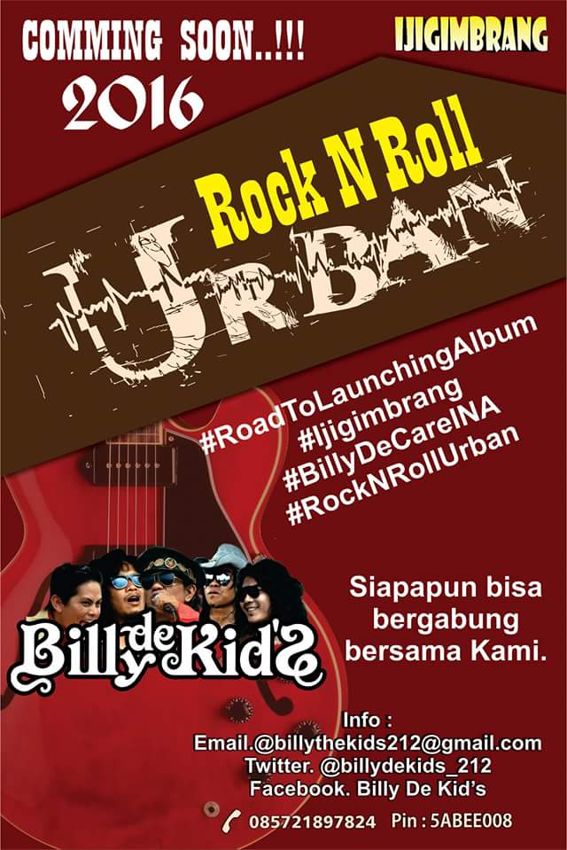 <a href="/Edelweis_Ent/">Edelweis Ent</a> Join event #GoesToLaunching <a href="/billydekids_212/">#Billydekids</a> #RockNRollUrban info:085721897824