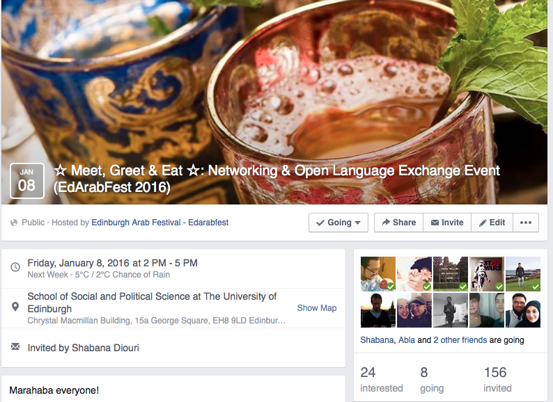 Edarabfest's tweet photo. Register your attendance for: Meet, Greet &amp; Eat ☆: Networking &amp; Open Language Exchange  at https://t.co/fUw6cZR4pL https://t.co/iOIiTZGdtE
