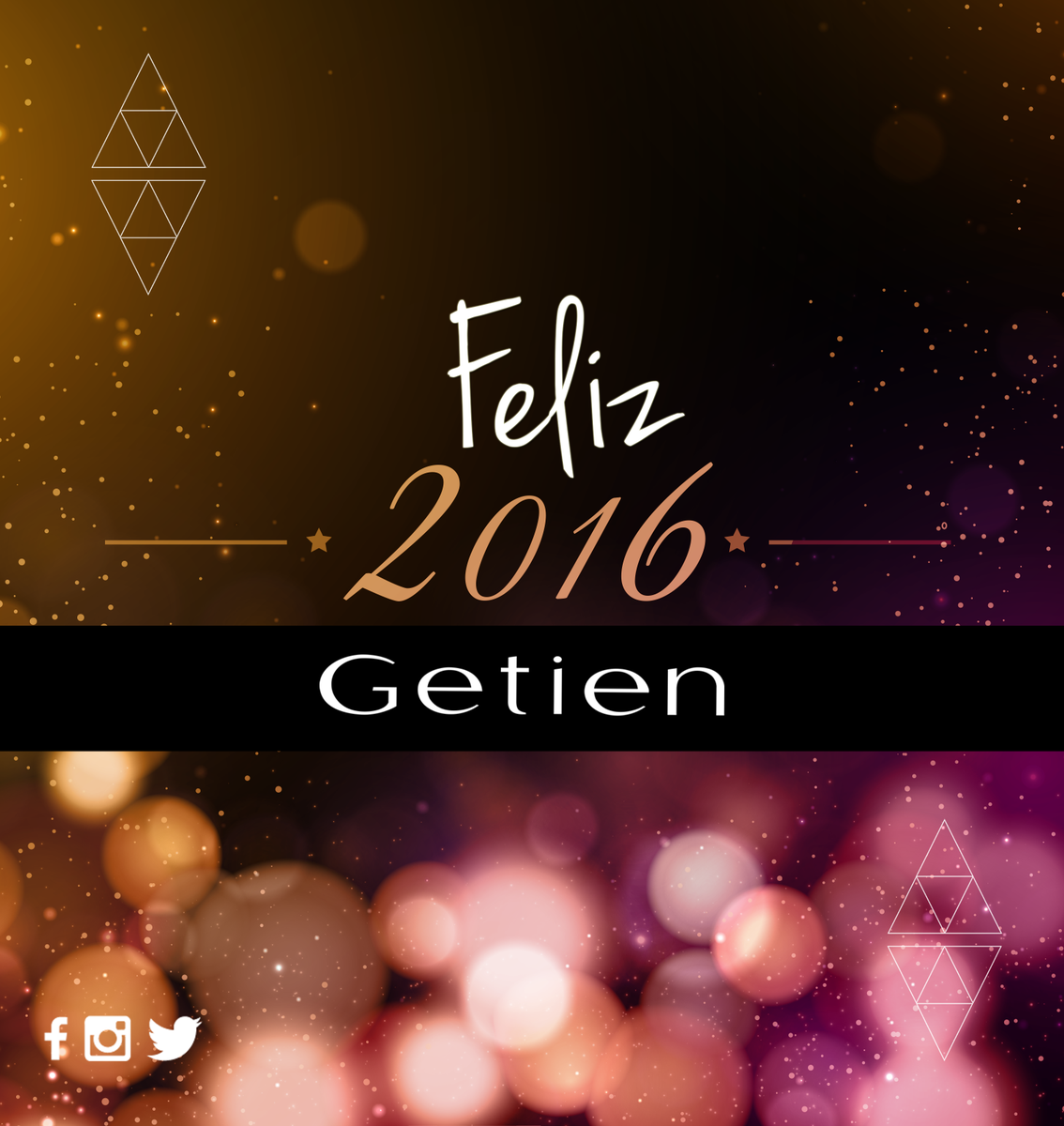 getien's tweet photo. ¡¡Chicas les deseamos un Feliz Año Nuevo!!
😍🎉 ¡Felicidades! 😍🎉 #FelizAño #Getien #2016 https://t.co/B3kM5Z3bp8
