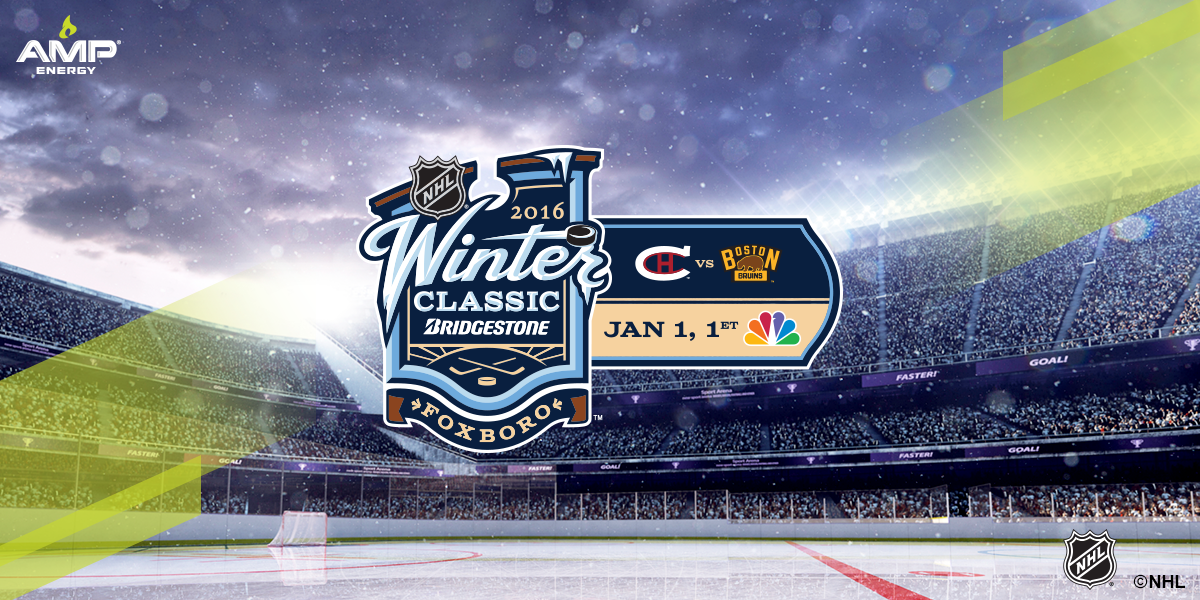 Fresh air, cold ice, old-school hockey. Who's watching? #WinterClassic