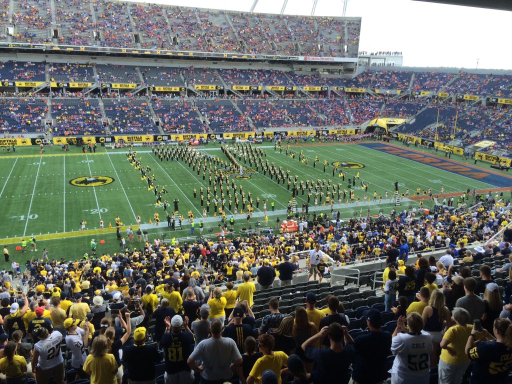 jimbrandstatter's tweet photo. Almost game time, the Band has the field in Orlando #MichVoice #teambighouse https://t.co/TuNRaiCYlG