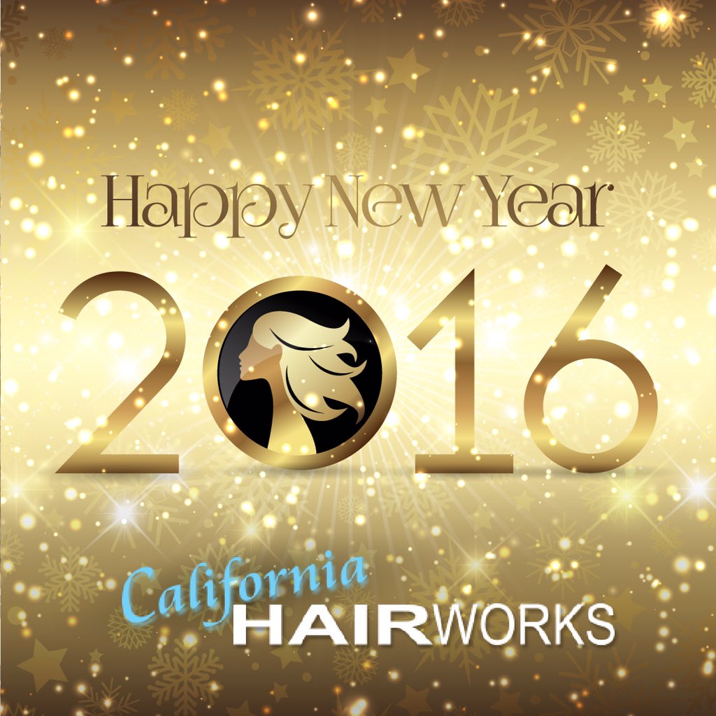 #HappyNewYear with love from #californiahairworks #2016 🎉💥🎉