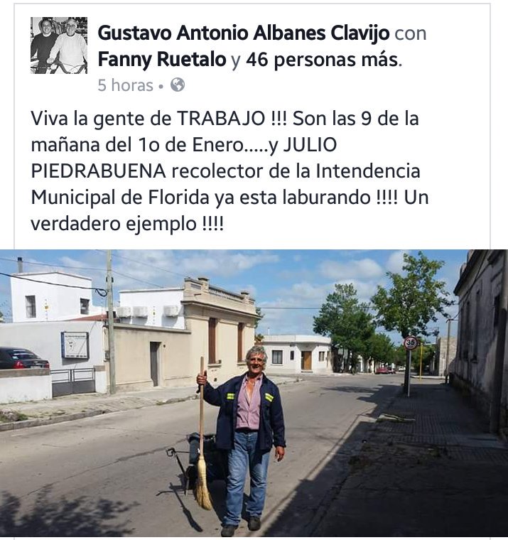 Mientras q Martinez recurre a militares para limpiar, en florida los #municipales trabajo conformes con la #gestión