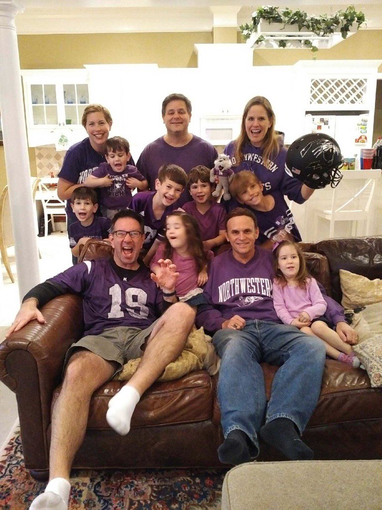 Go Cats! NU alums, future alums, and an honorary alum cheering #B1GCats in Tallahassee <a href="/NUAlumni/">Northwestern Alumni</a> <a href="/NUFBFamily/">Northwestern Football</a>