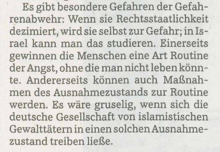 jreichelt's tweet image. Prantl sorgt sich in der @SZ , dass Deutschland durch #ISIS so "gruselig" wird wie Israel. Wahnsinn.