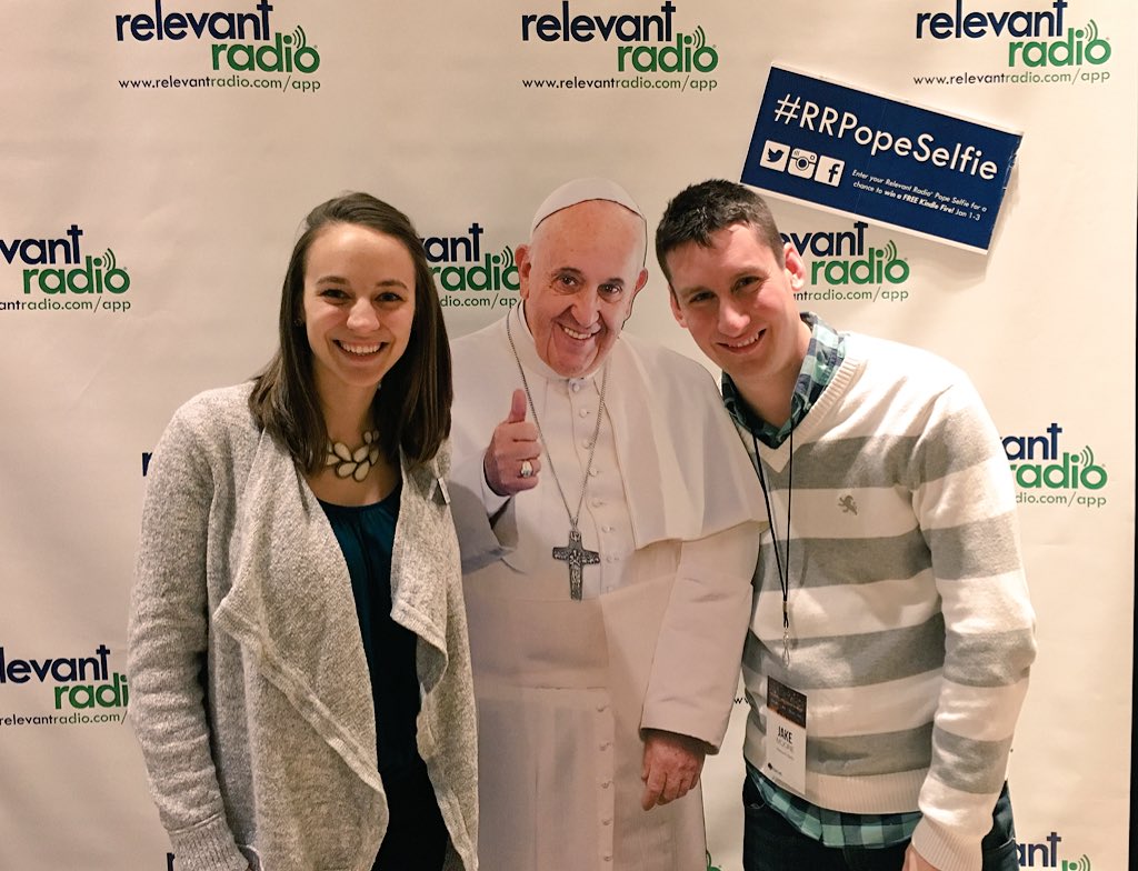 relevantradio's tweet photo. We're at the @FOCUScatholic Conference in Dallas with thousands of young campus leaders! #RRPopeSelfie #sls16 https://t.co/7u4pMYKQ9i