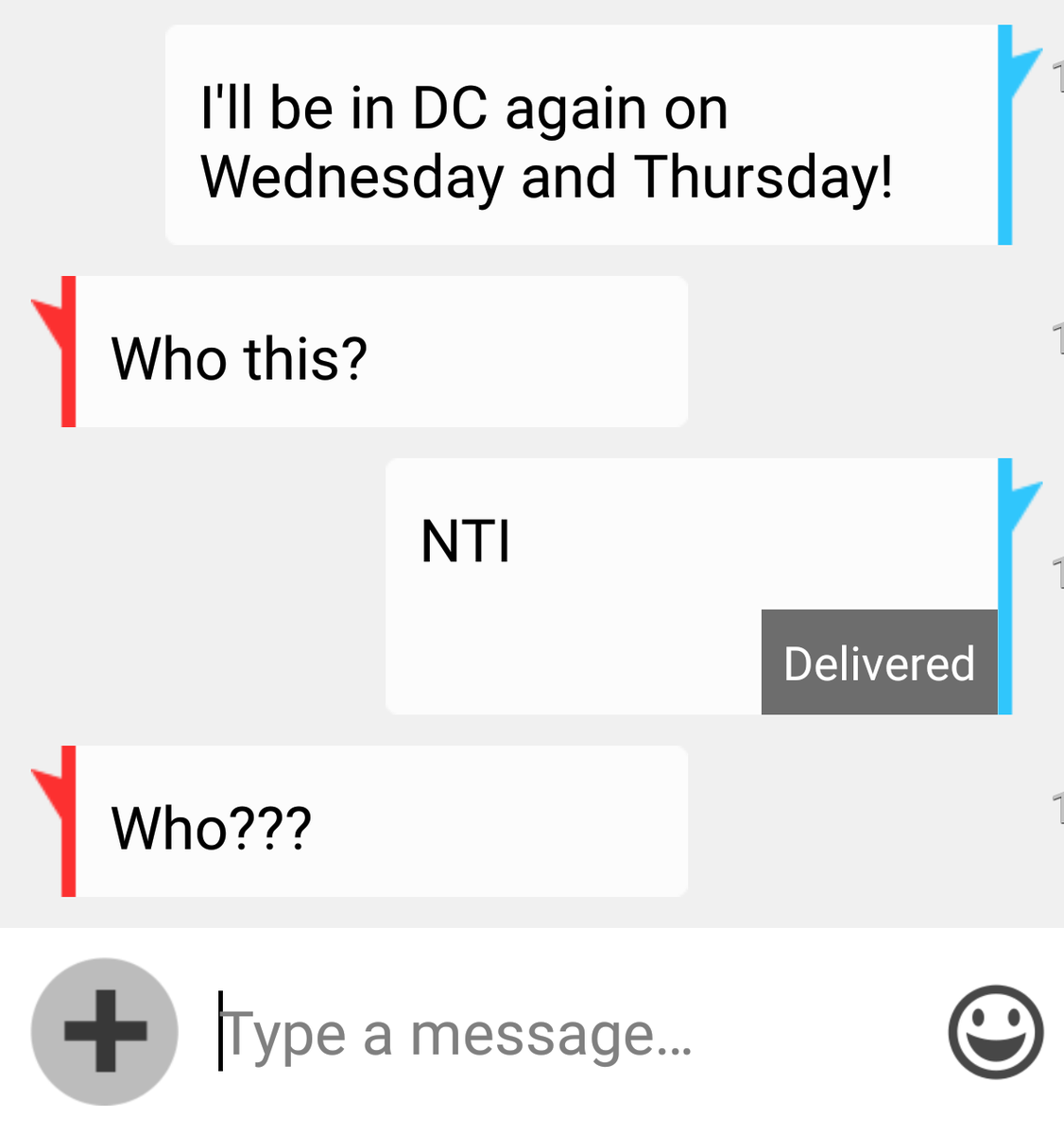NtiAning's tweet photo. There's nothing better than when a complete stranger crushes your self-esteem. #WrongPhoneNumber https://t.co/EouEJzgpQQ