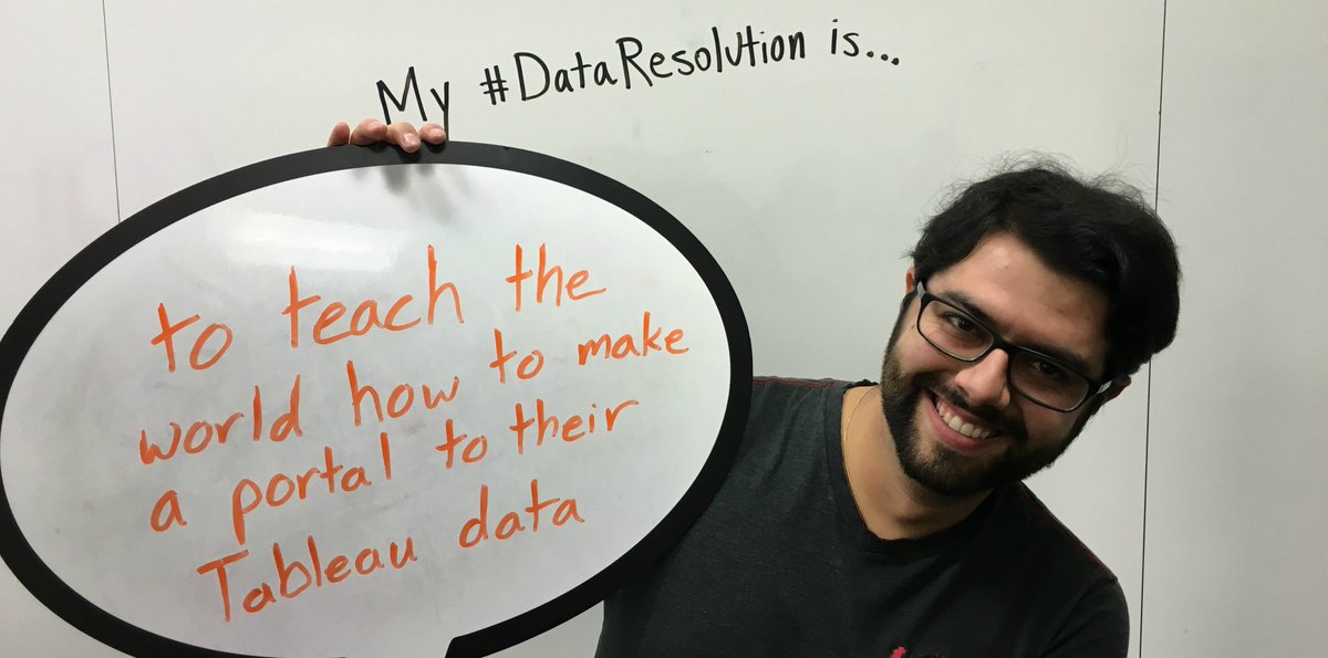 TableauCareers's tweet image. &quot;To teach the world how to make a portal to their Tableau data.&quot; - Anton #DataResolution #DataGeek