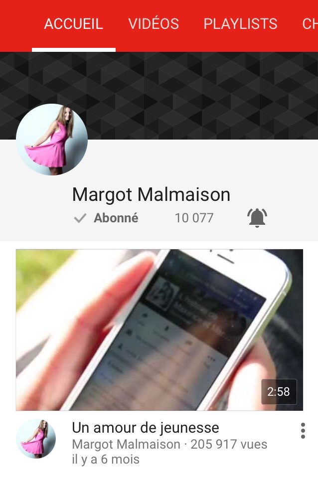 MargotMalmaison's tweet photo. Abonnez vous à ma chaîne YouTube !   Bientôt des vidéos #Chut🙈🙄 https://t.co/m46NmChevr
