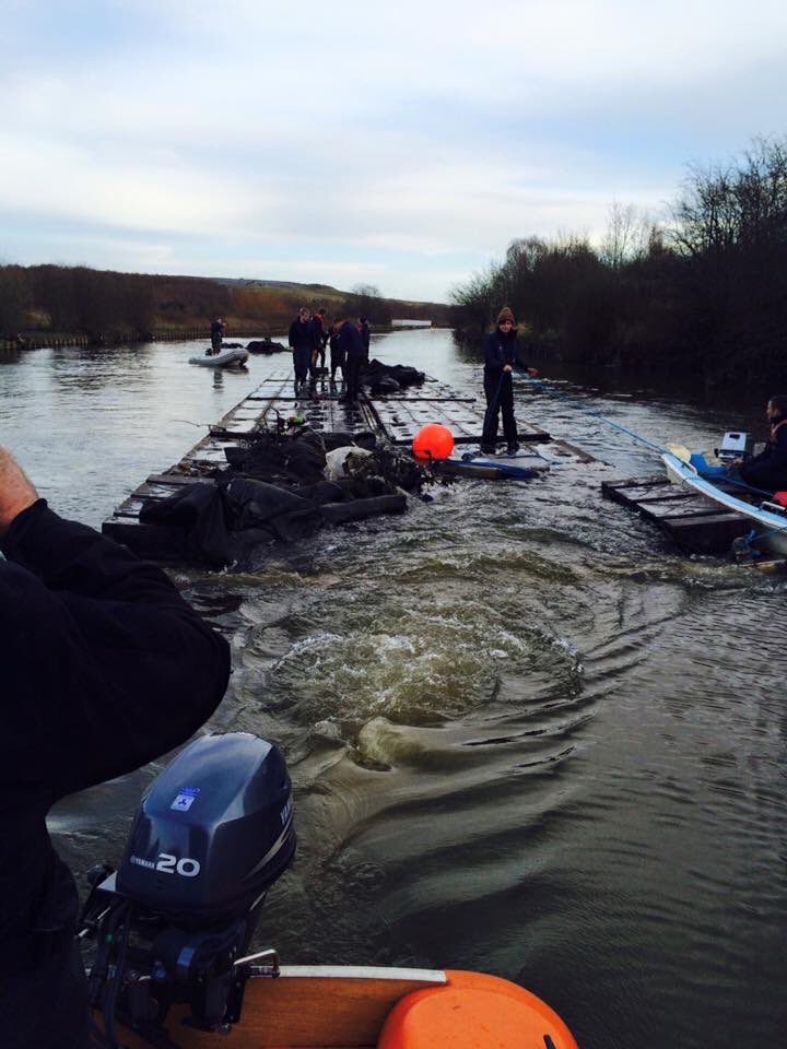 More great pics from the pontoon rescue, this time from @mccullough_phil #leedsfloods @leedsuniboat @LeedsSeaCadets